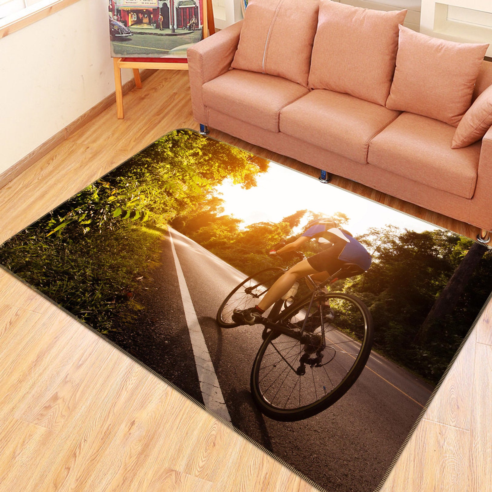 3D Bicycle 67204 Vehicle Non Slip Rug Mat