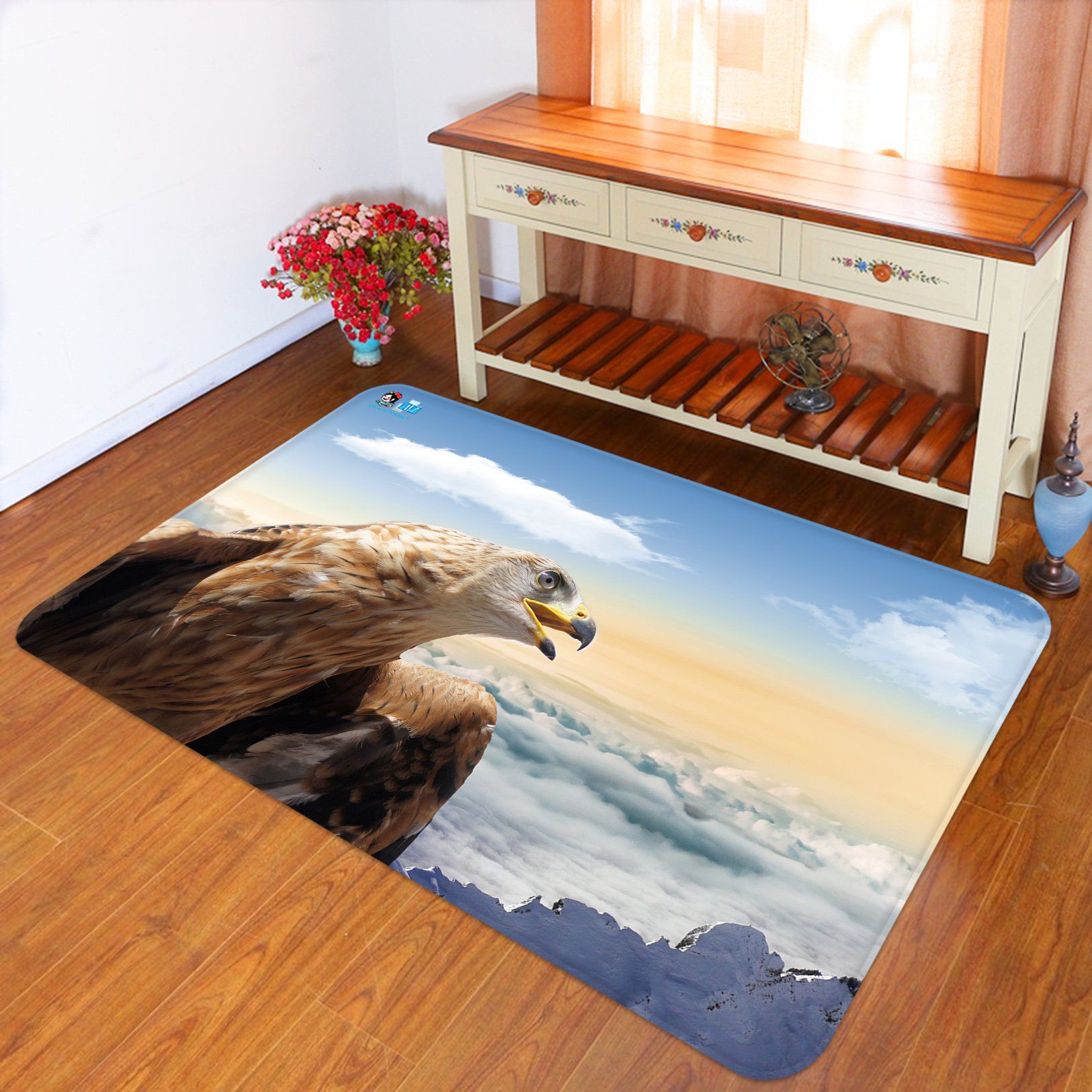 3D Eagle 3941 Non Slip Rug Mat Mat AJ Creativity Home 