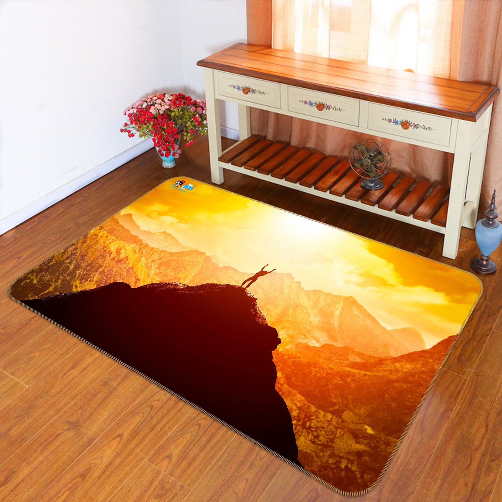3D Dusk Mountain 286 Non Slip Rug Mat Mat AJ Creativity Home 