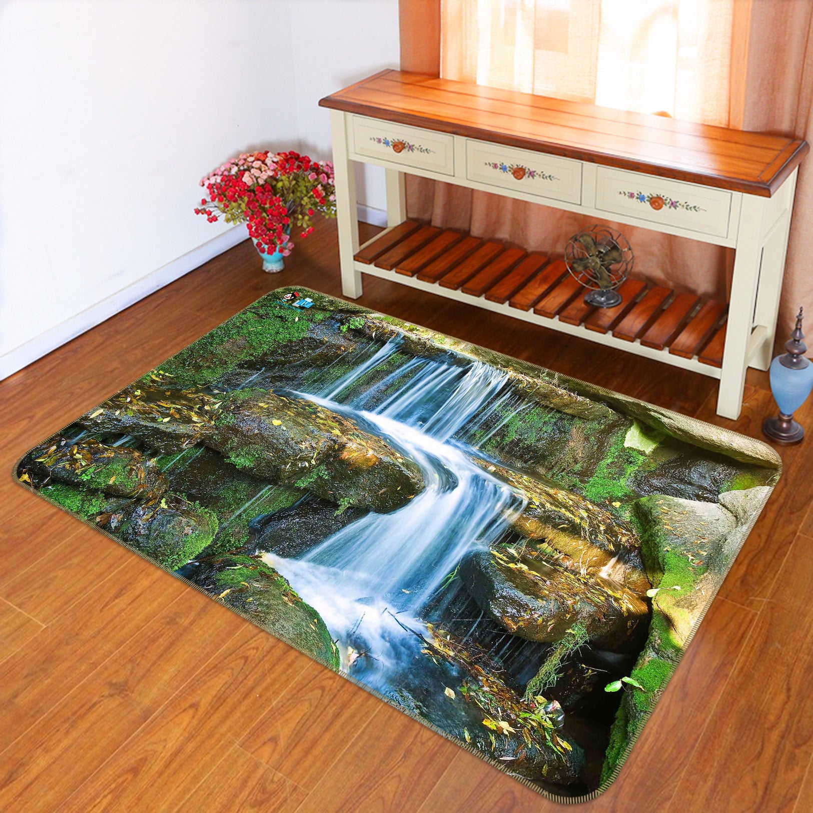 3D Waterfall 66065 Non Slip Rug Mat