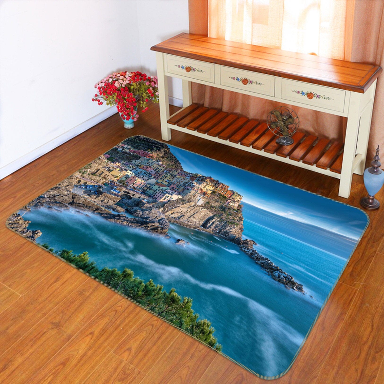 3D Alpine Sea 1113 Marco Carmassi Rug Non Slip Rug Mat Mat AJ Creativity Home 