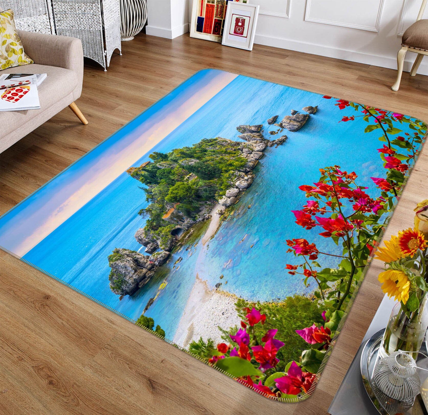 3D Blue Sea 1157 Marco Carmassi Rug Non Slip Rug Mat Mat AJ Creativity Home 