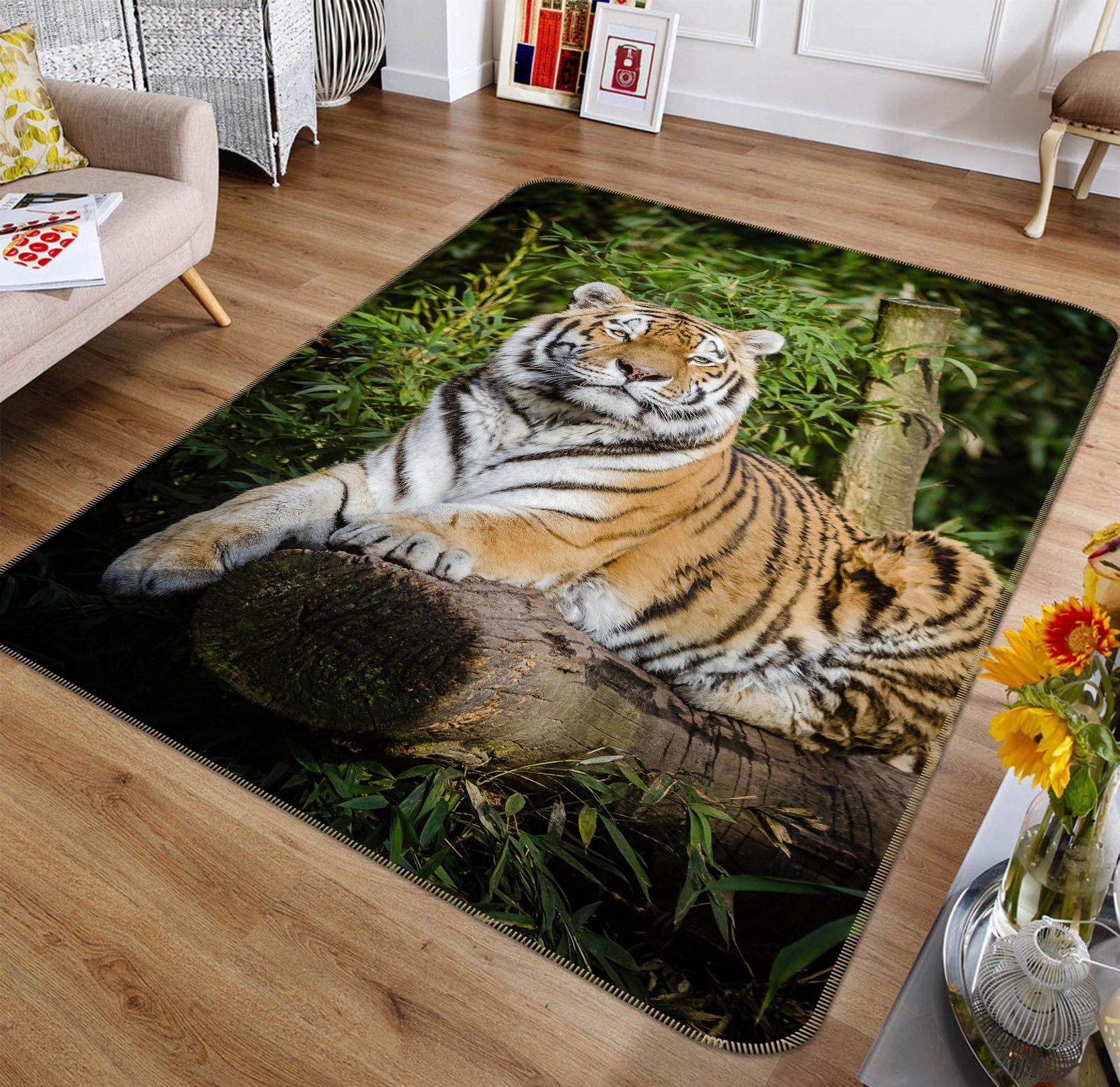 3D Tiger Nature 150 Animal Non Slip Rug Mat