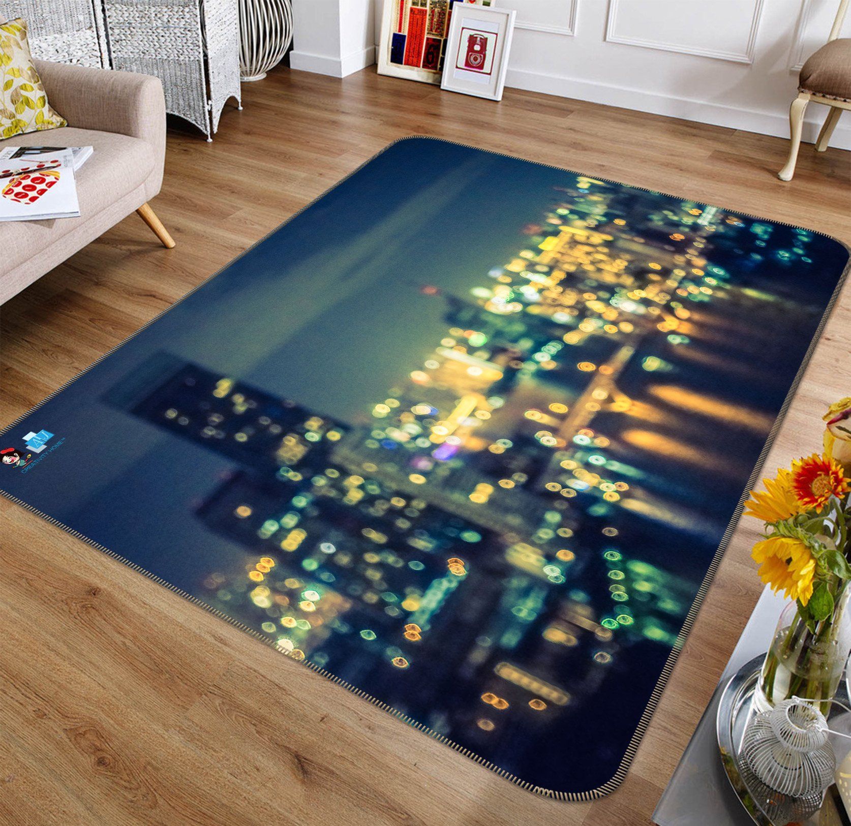 3D Fuzzy City 173 Non Slip Rug Mat Mat AJ Creativity Home 