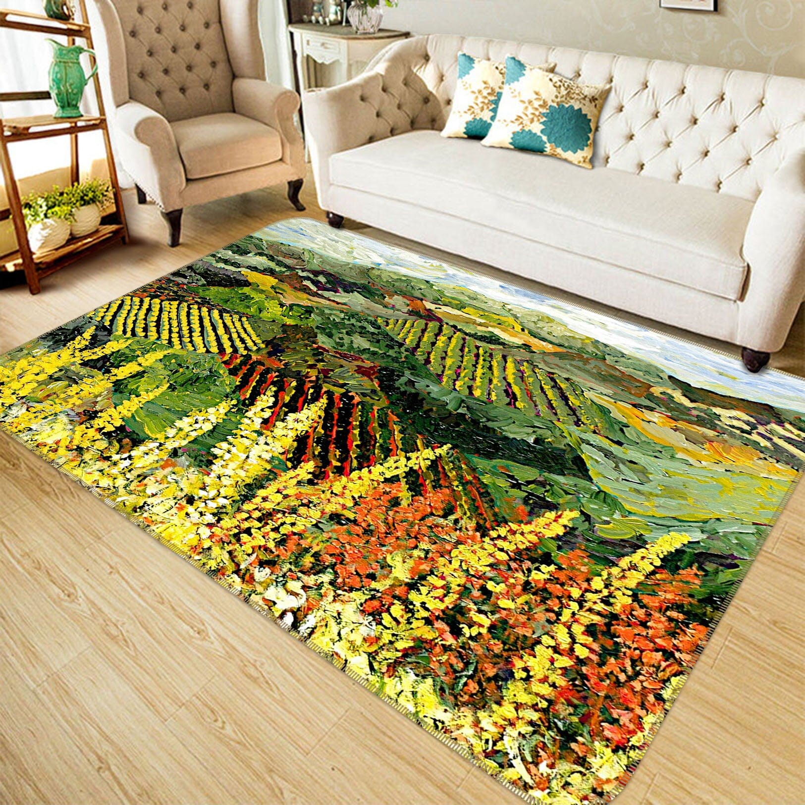 3D Beautiful Field 1002 Allan P. Friedlander Rug Non Slip Rug Mat Mat AJ Creativity Home 