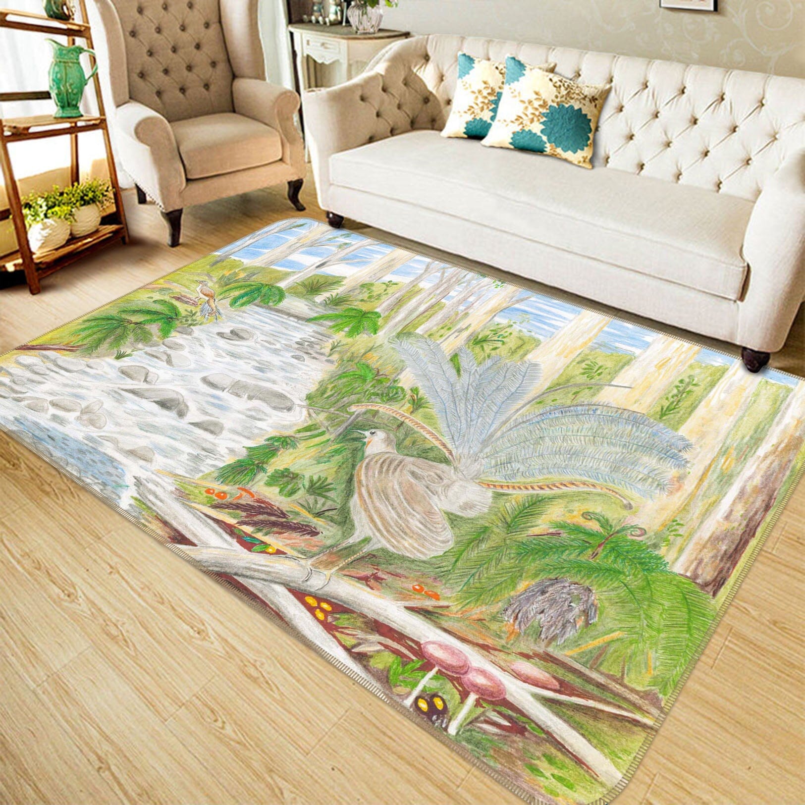 3D Forest Path 1510 Michael Sewell Rug Non Slip Rug Mat Mat AJ Creativity Home 
