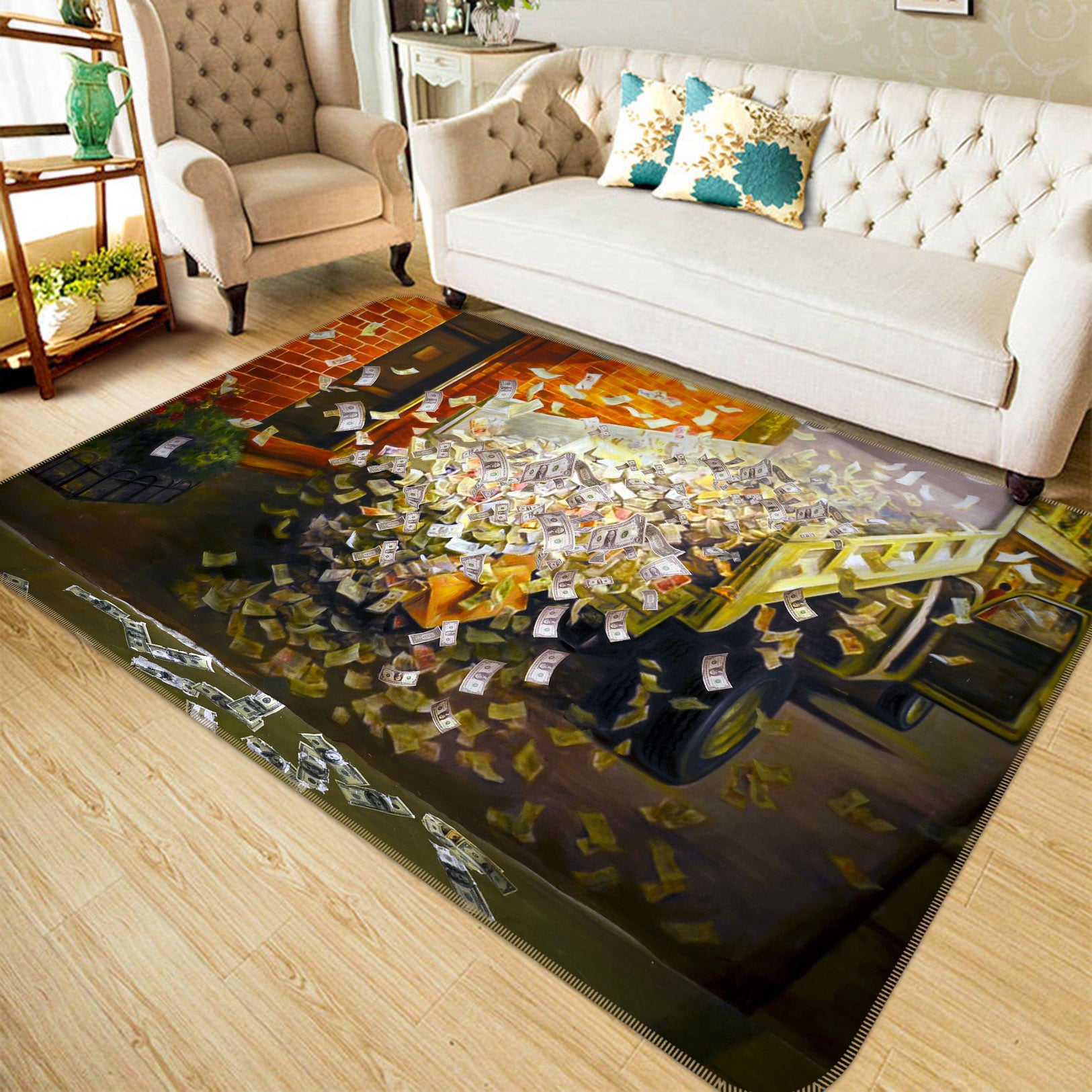 3D Truck Paper 35164 Non Slip Rug Mat