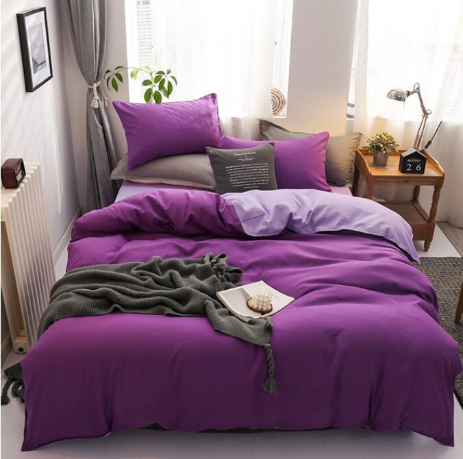 3D Deep Purple Light Purple 12115 Bed Pillowcases Quilt