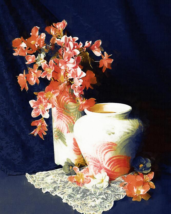 Flowers Pots Wallpaper AJ Wallpaper 