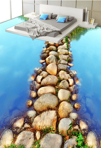 3D Stone Path 353 Floor Mural Wallpaper AJ Wallpaper 2 