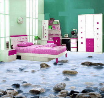 3D Fog Stone 349 Floor Mural Wallpaper AJ Wallpaper 2 