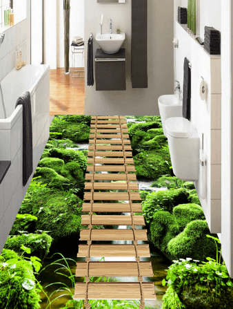 3D Swinging 029 Floor Mural Wallpaper AJ Wallpaper 2 