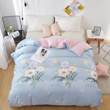 3D Light Blue White Flower Bush 3034 Bed Pillowcases Quilt