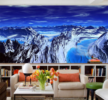 3D Blue Ice Berg 047 Wallpaper AJ Wallpaper 