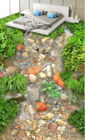 3D Shallow Water 341 Floor Mural Wallpaper AJ Wallpaper 2 
