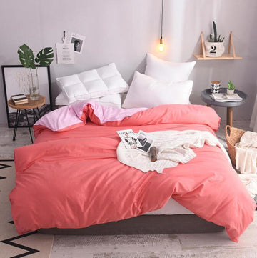 3D Tangerine Red 3101 Bed Pillowcases Quilt