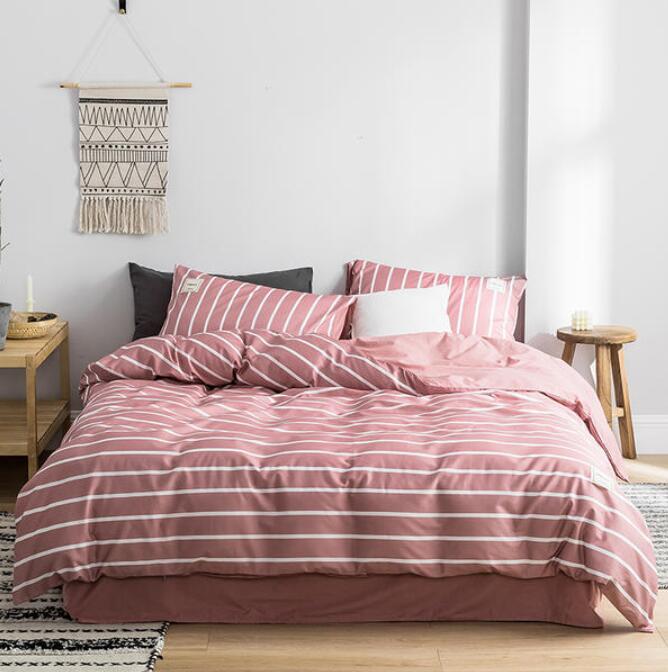 3D Pink White Bars 4169 Bed Pillowcases Quilt