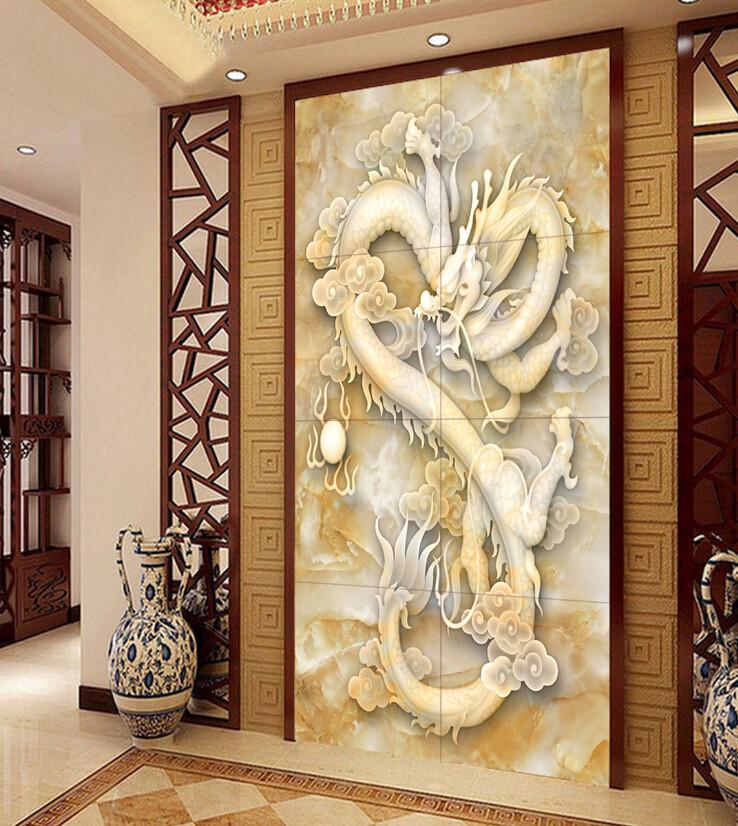 Carving Pentium Dragon Porch Wallpaper AJ Wallpaper 1 