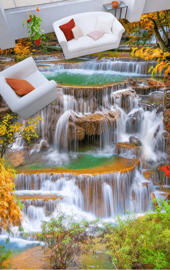 3D Ladder Rriver Water 139 Floor Mural Wallpaper AJ Wallpaper 2 