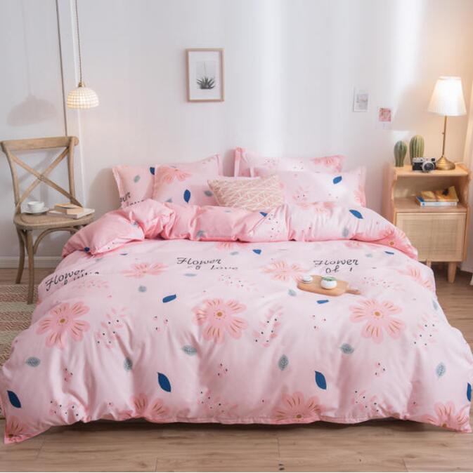 3D Color Pink Flower 4069 Bed Pillowcases Quilt