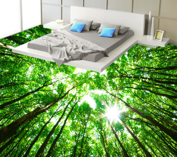 3D Forest 256 Floor Mural Wallpaper AJ Wallpaper 2 