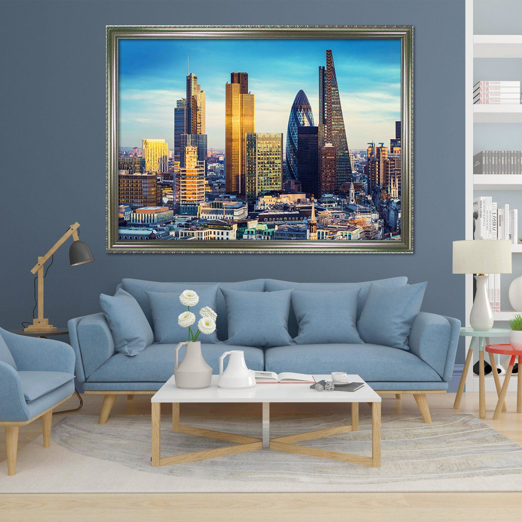 3D Luxury Building 198 Fake Framed Print Painting Wallpaper AJ Creativity Home 