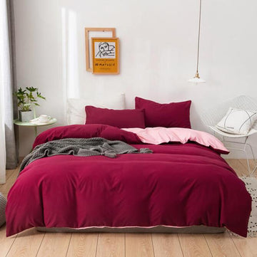 3D Crimson 2077 Bed Pillowcases Quilt