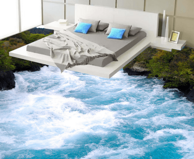 3D Lake Waterr 177 Floor Mural Wallpaper AJ Wallpaper 2 