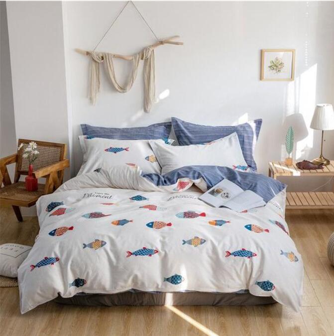 3D Color Fish 4131 Bed Pillowcases Quilt