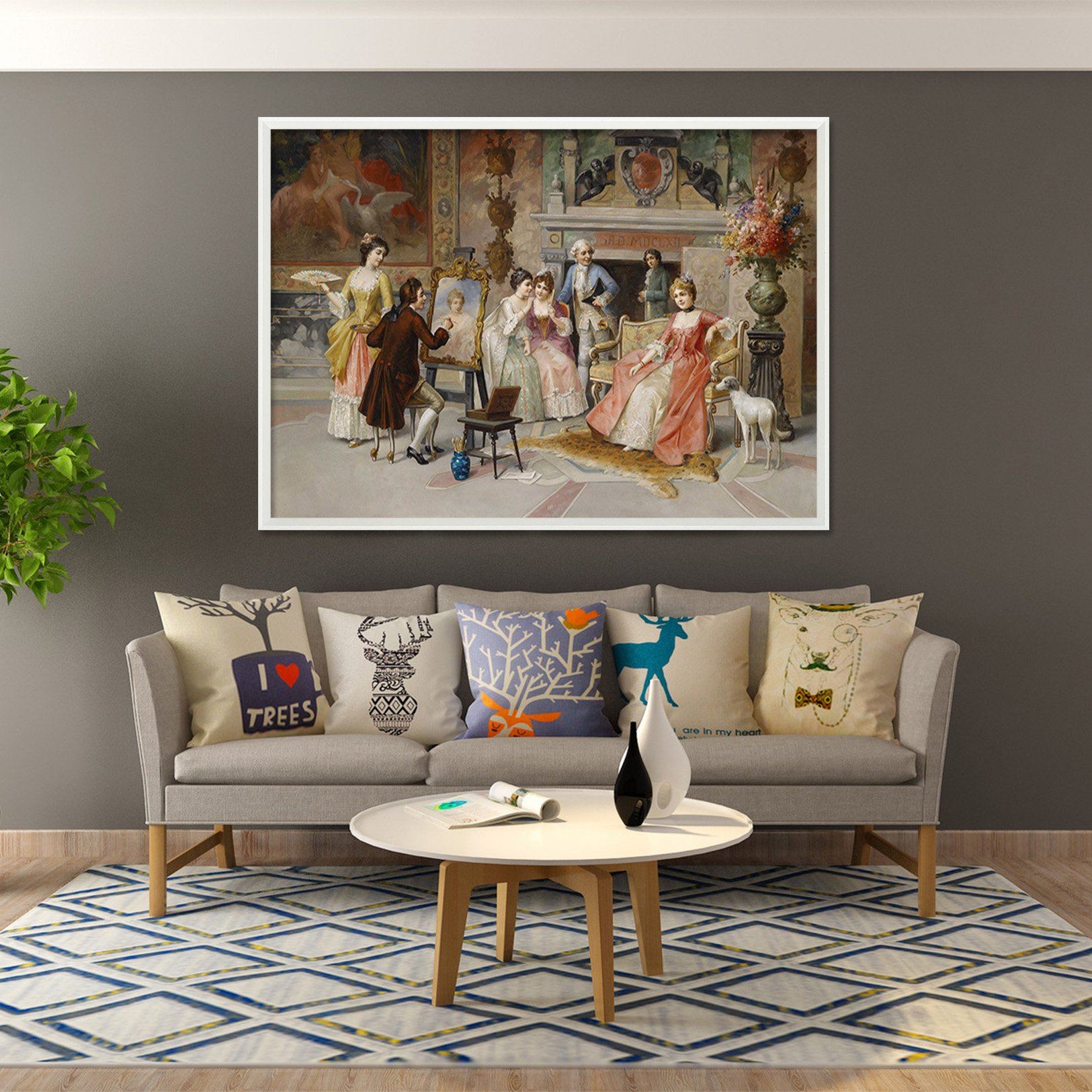 3D Painting Characters 139 Fake Framed Print Painting Wallpaper AJ Creativity Home 