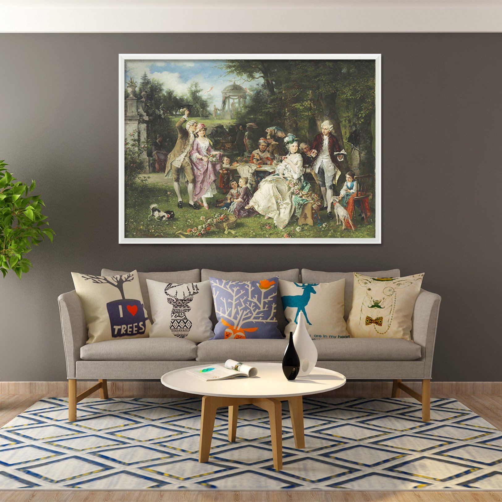 3D Spring Tour 044 Fake Framed Print Painting Wallpaper AJ Creativity Home 
