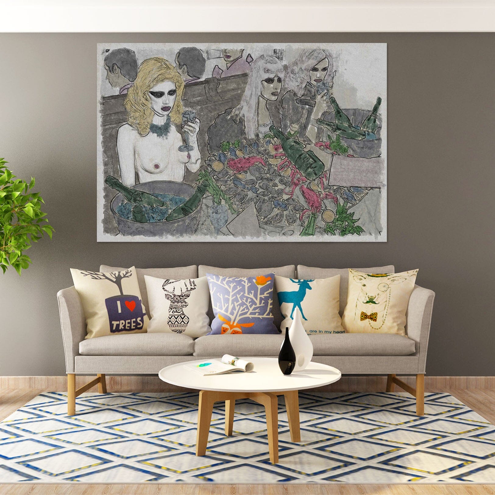 3D Girl Garden 017 Marco Cavazzana Wall Sticker Wallpaper AJ Wallpaper 2 