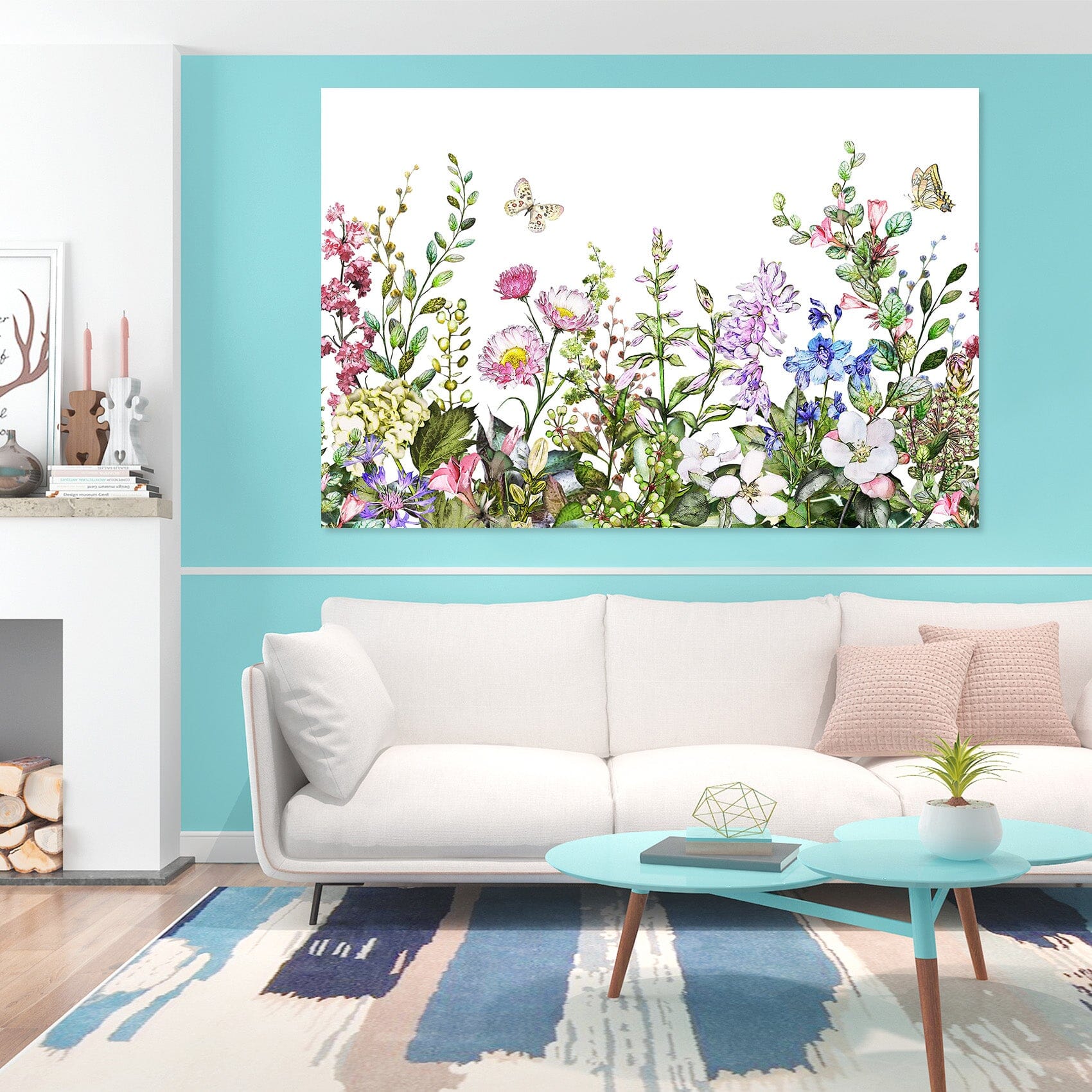 3D Butterfly Flower 1051 Wall Sticker Wallpaper AJ Wallpaper 2 