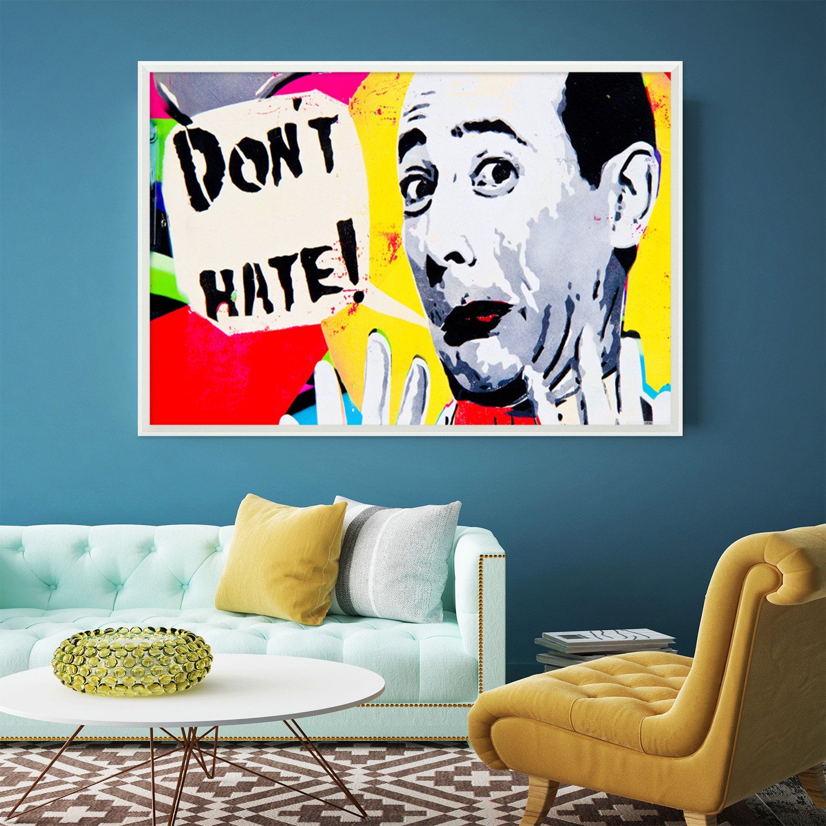 3D Funny Man 012 Fake Framed Print Painting Wallpaper AJ Creativity Home 