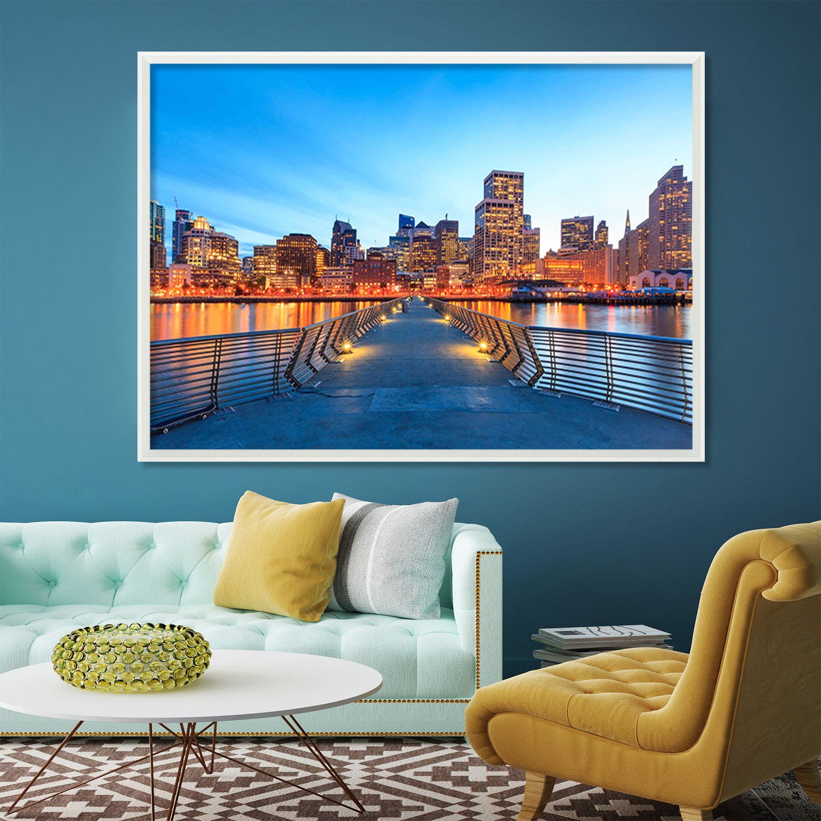 3D Beautiful Bridge 152 Fake Framed Print Painting Wallpaper AJ Creativity Home 