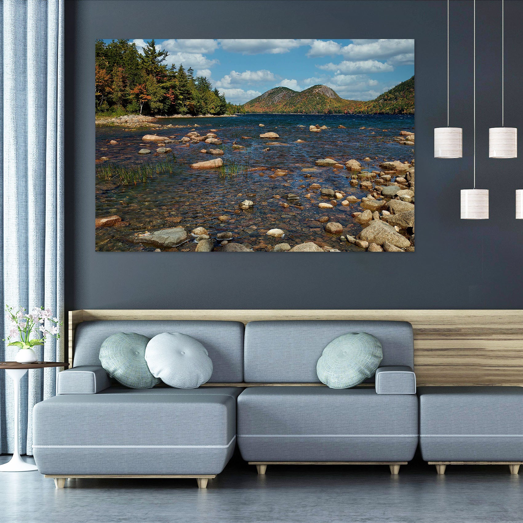 3D Stream Pebble 61188 Kathy Barefield Wall Sticker
