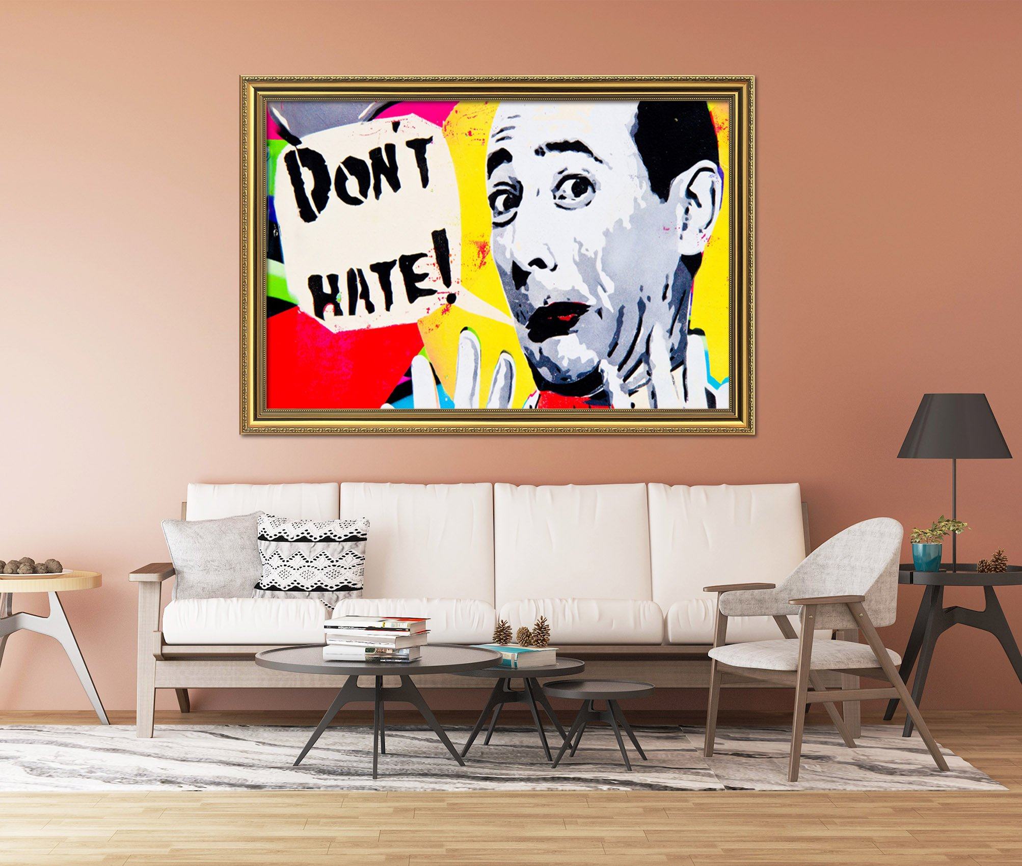 3D Funny Man 012 Fake Framed Print Painting Wallpaper AJ Creativity Home 