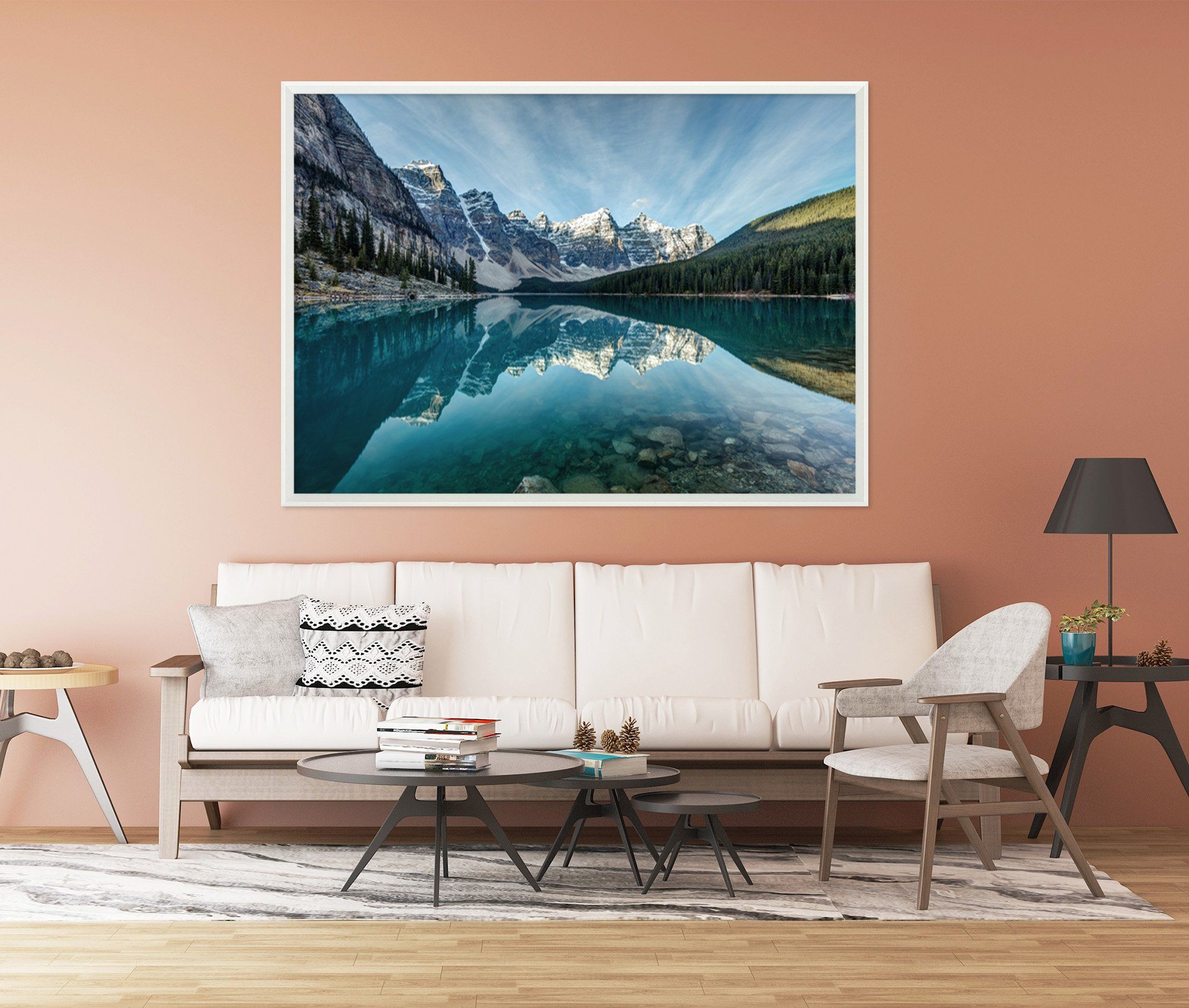 3D Mountain Peak 178 Fake Framed Print Painting Wallpaper AJ Creativity Home 