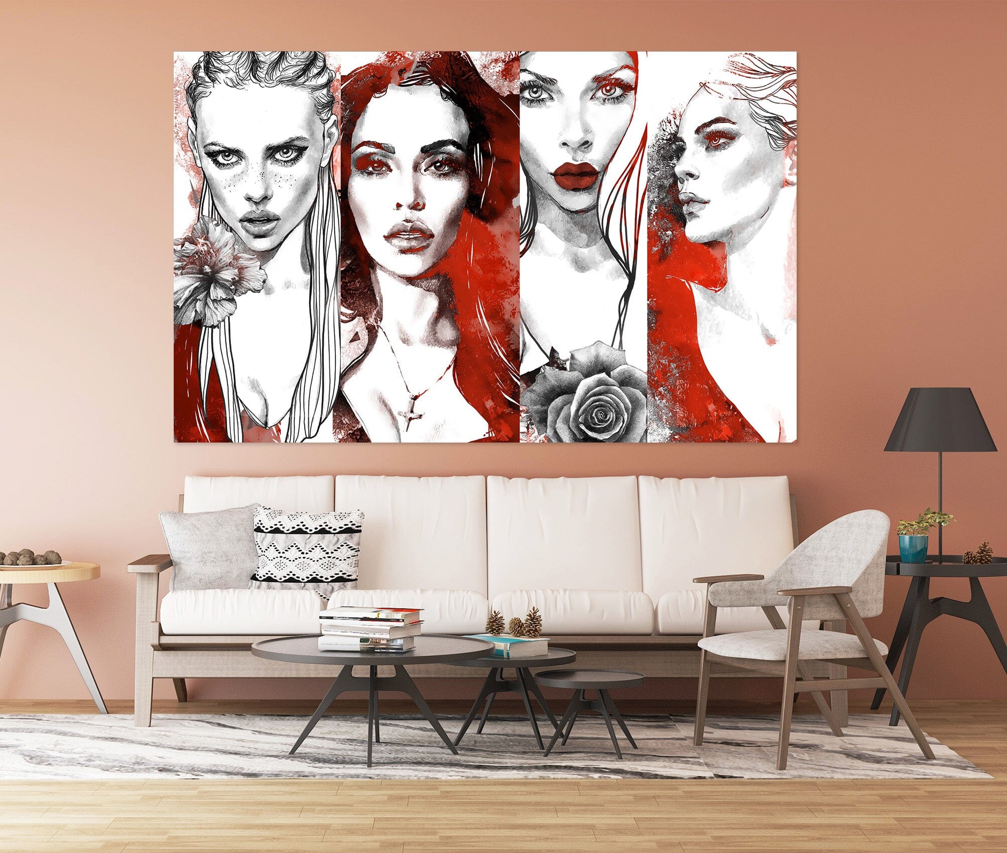 3D Modeling Model Woman 1021 Wall Sticker Wallpaper AJ Wallpaper 2 