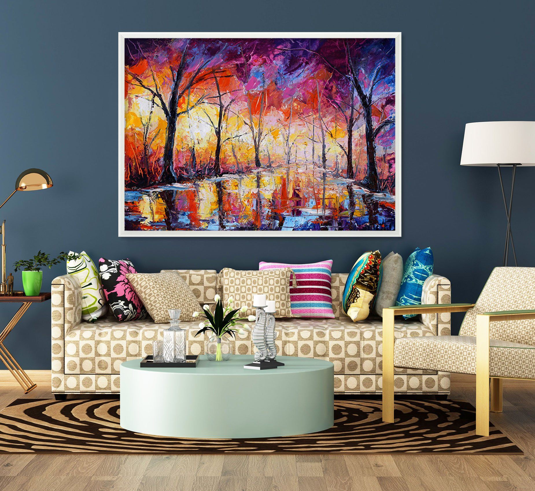 3D Landscape Painting 182 Fake Framed Print Painting Wallpaper AJ Creativity Home 