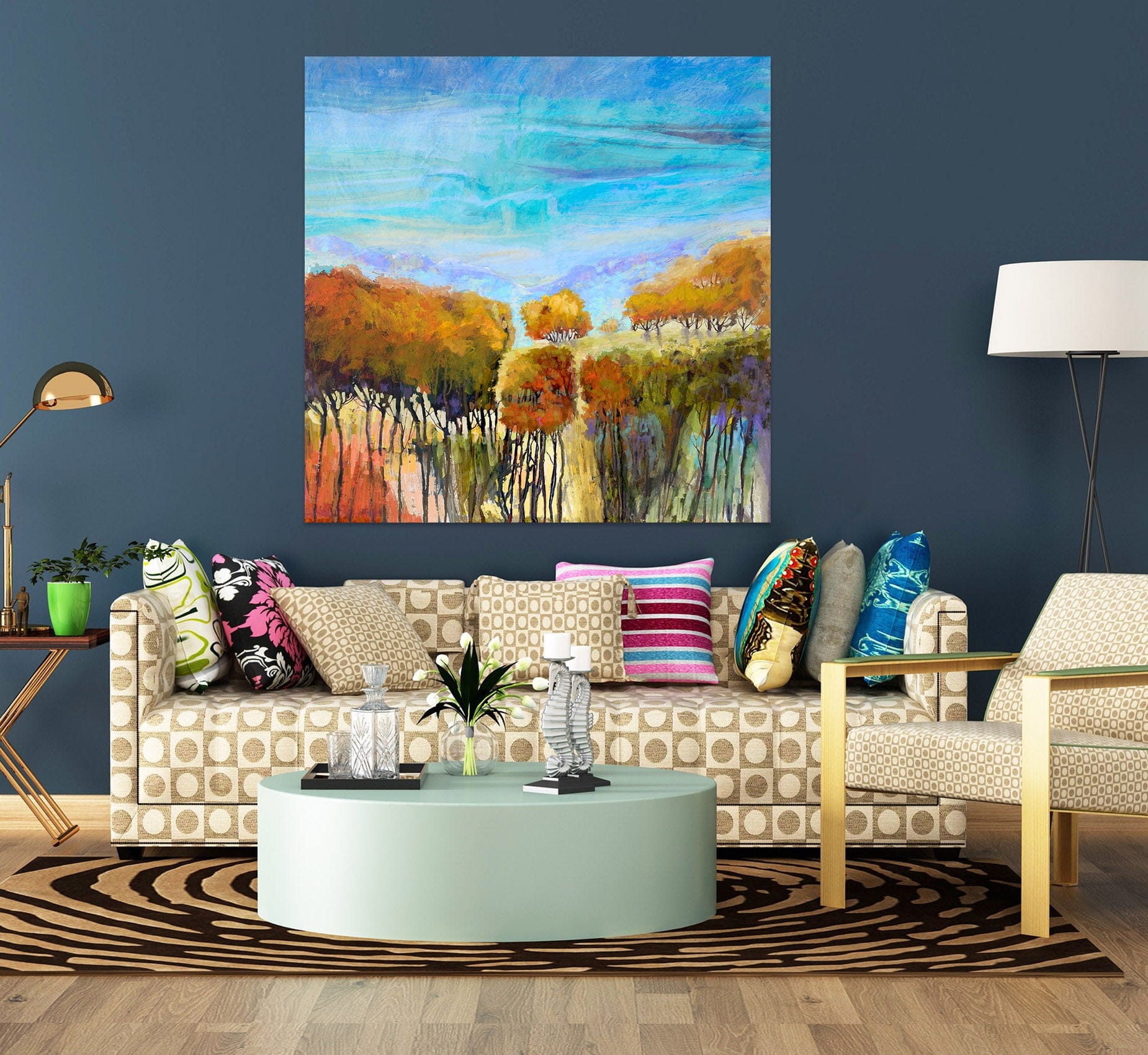 3D Painted Forest 014 Michael Tienhaara Wall Sticker Wallpaper AJ Wallpaper 2 