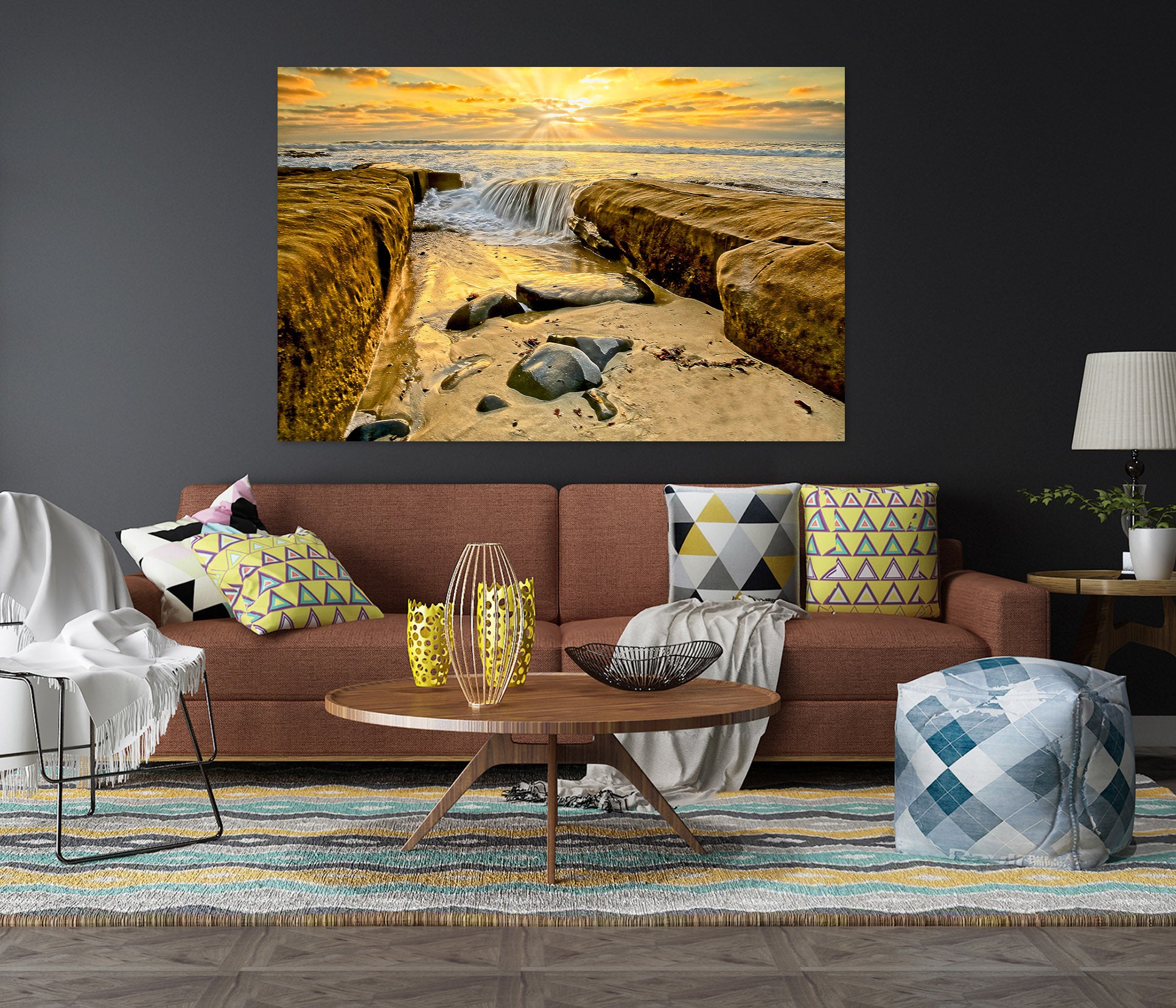 3D Stone Water 61187 Kathy Barefield Wall Sticker