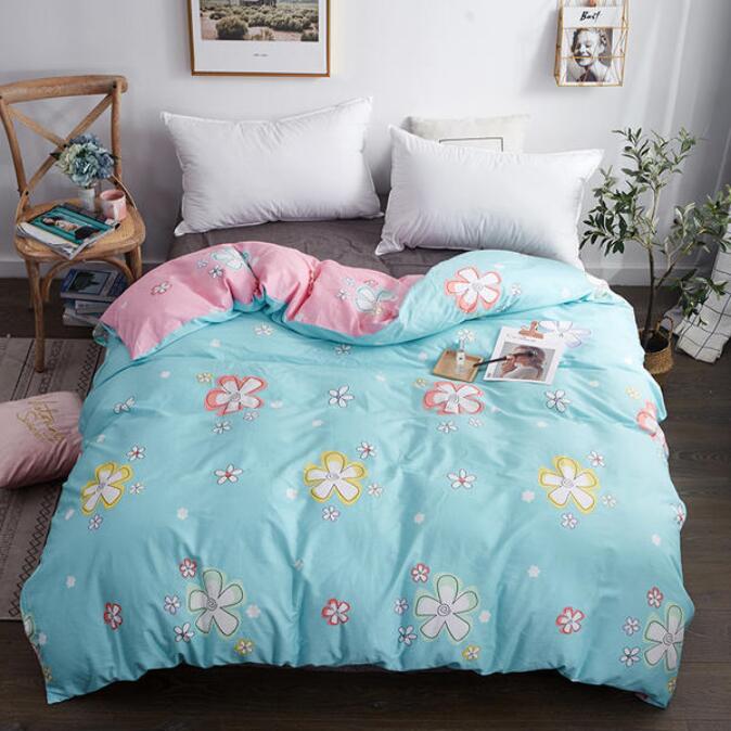 3D Light Blue Flower 3140 Bed Pillowcases Quilt