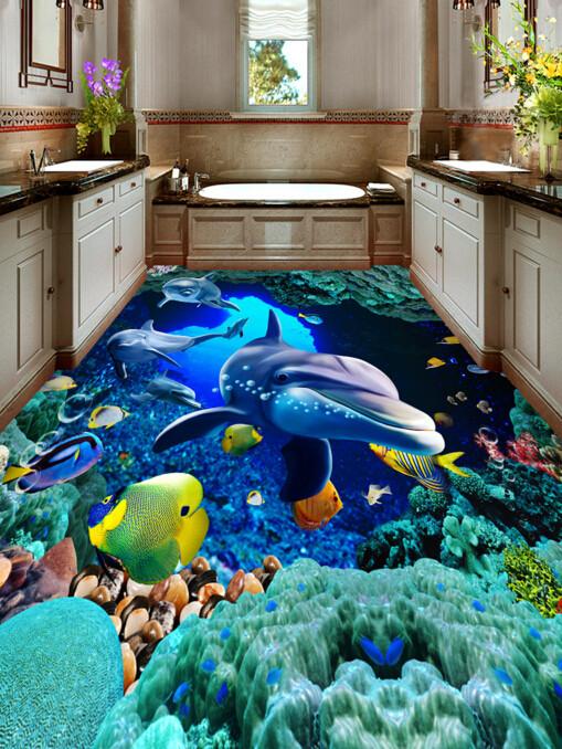 3D Mysterious Seabed Floor Mural Wallpaper AJ Wallpaper 2 