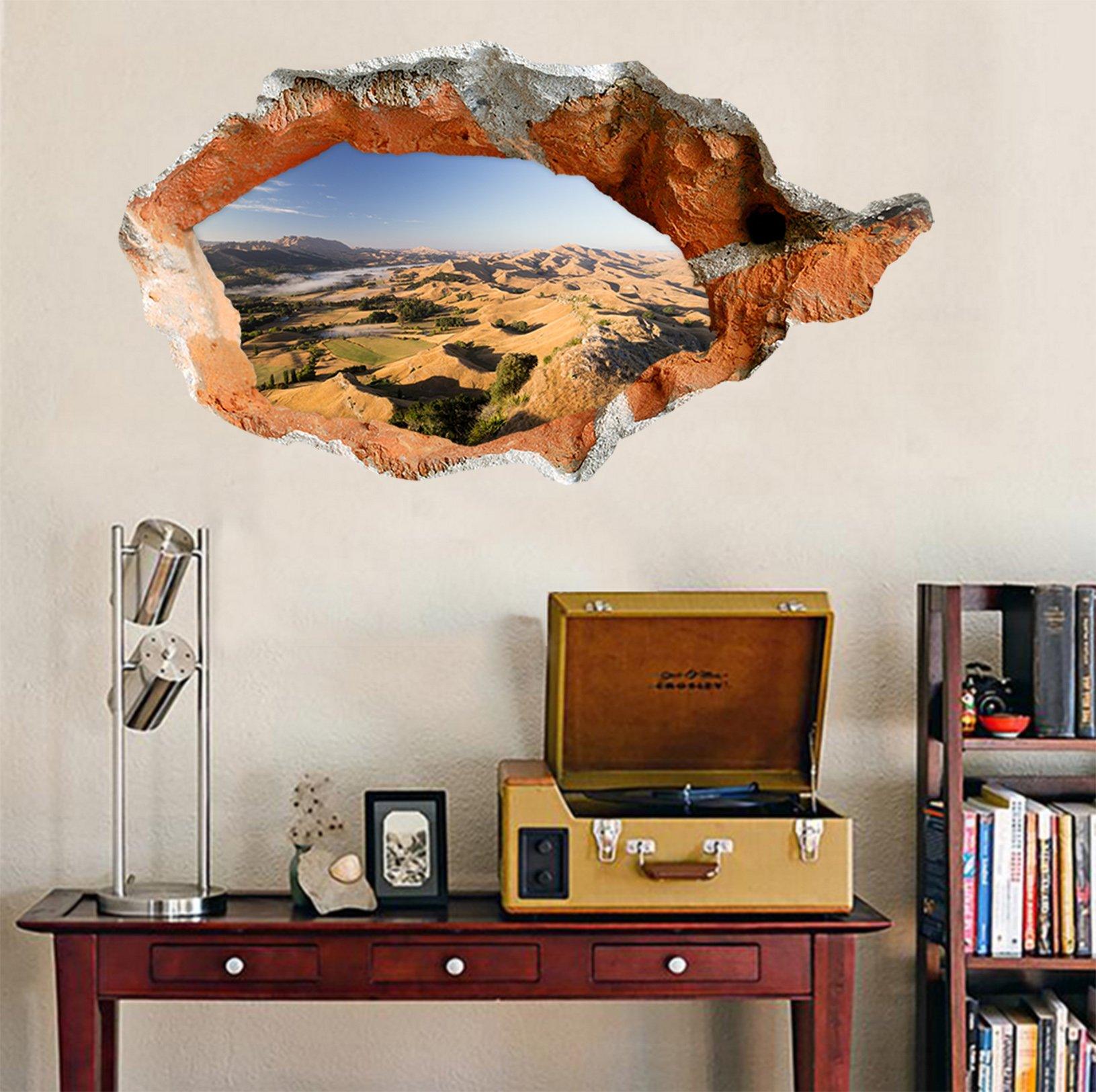 3D Vast Mountains Scenery 316 Broken Wall Murals Wallpaper AJ Wallpaper 