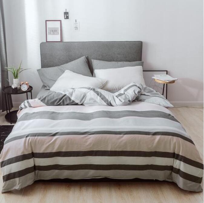 3D Brown And White Horizontal Stripes 4149 Bed Pillowcases Quilt