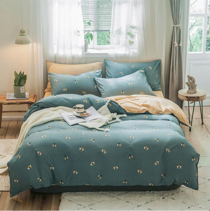 3D Little Bee 3076 Bed Pillowcases Quilt