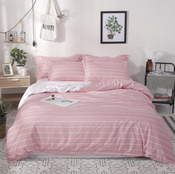 3D Pink Horizontal Stripes 4046 Bed Pillowcases Quilt