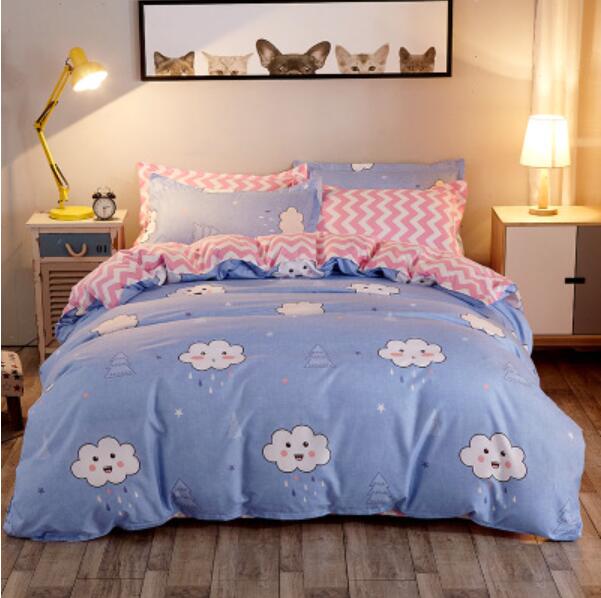 3D Cartoon Clouds 4048 Bed Pillowcases Quilt