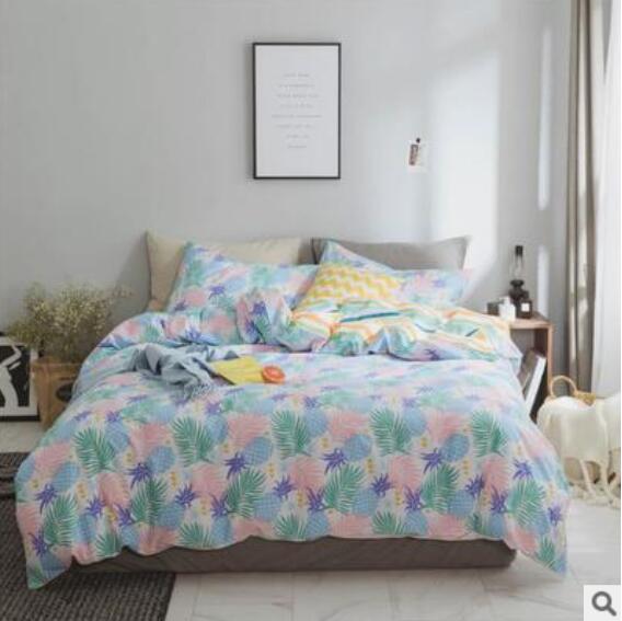 3D Pink Blue Flowers  20305 Bed Pillowcases Quilt